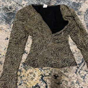 Shimmering party top